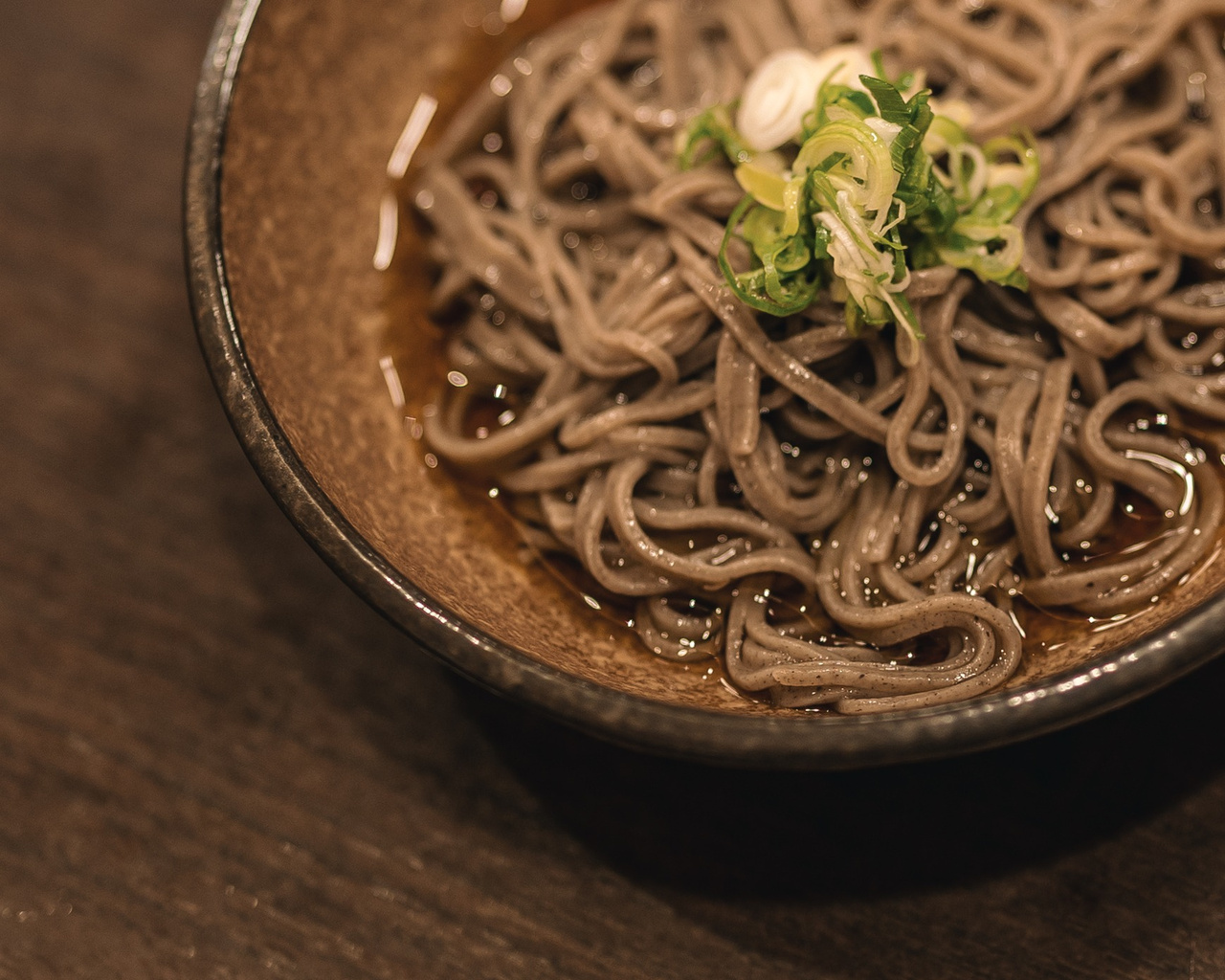 Bowl of Echizen soba served near Tojinbo in Fukui.